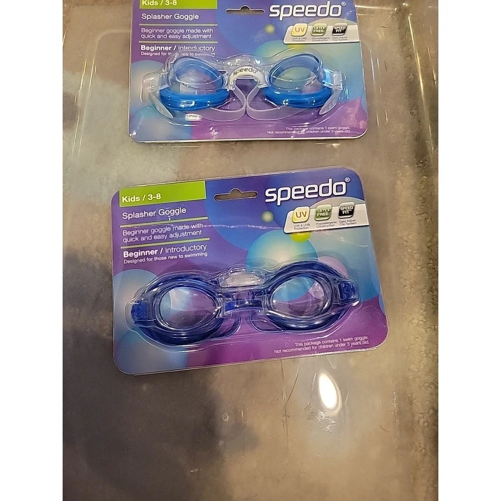 Speedo‎ Splasher Goggles Age 3-8 Beginner Blue/white